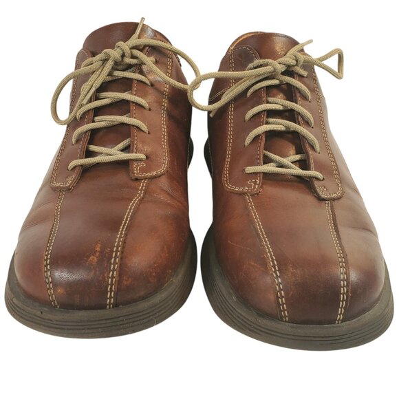 Brown Shoe Co "Salerno" Italian Leather Oxford Lace Up Brown Size 10 M - Picture 3 of 7